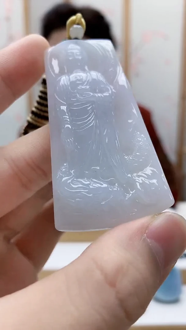 未镶嵌定制翡翠4829bb-毛货挂件137