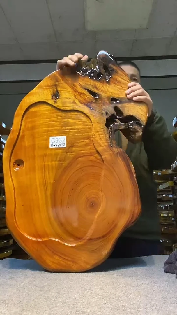 实木原木茶盘 一物一拍(不含配件）