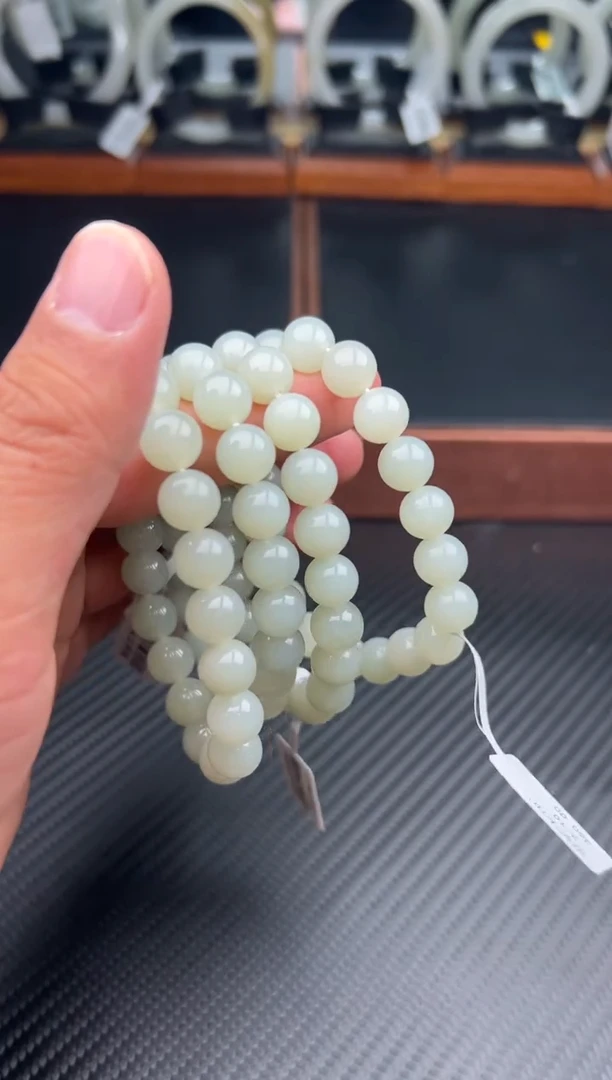 未镶嵌手串和田玉且末微色差近矿卡10多样性发货拍一发
