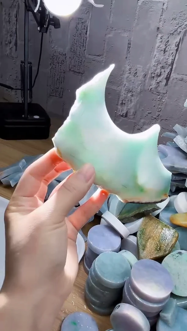 裸石翡翠雅****厂天然翡翠A货玉 南 448