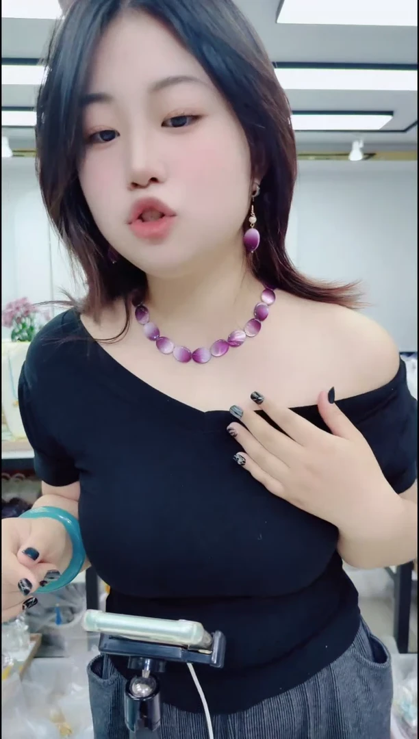 手串/手链贝壳0324紫红套装