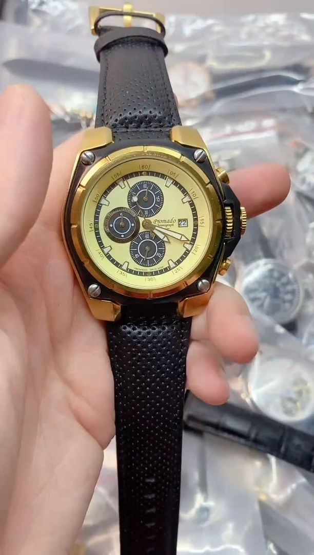 瑞士机芯皮带金表