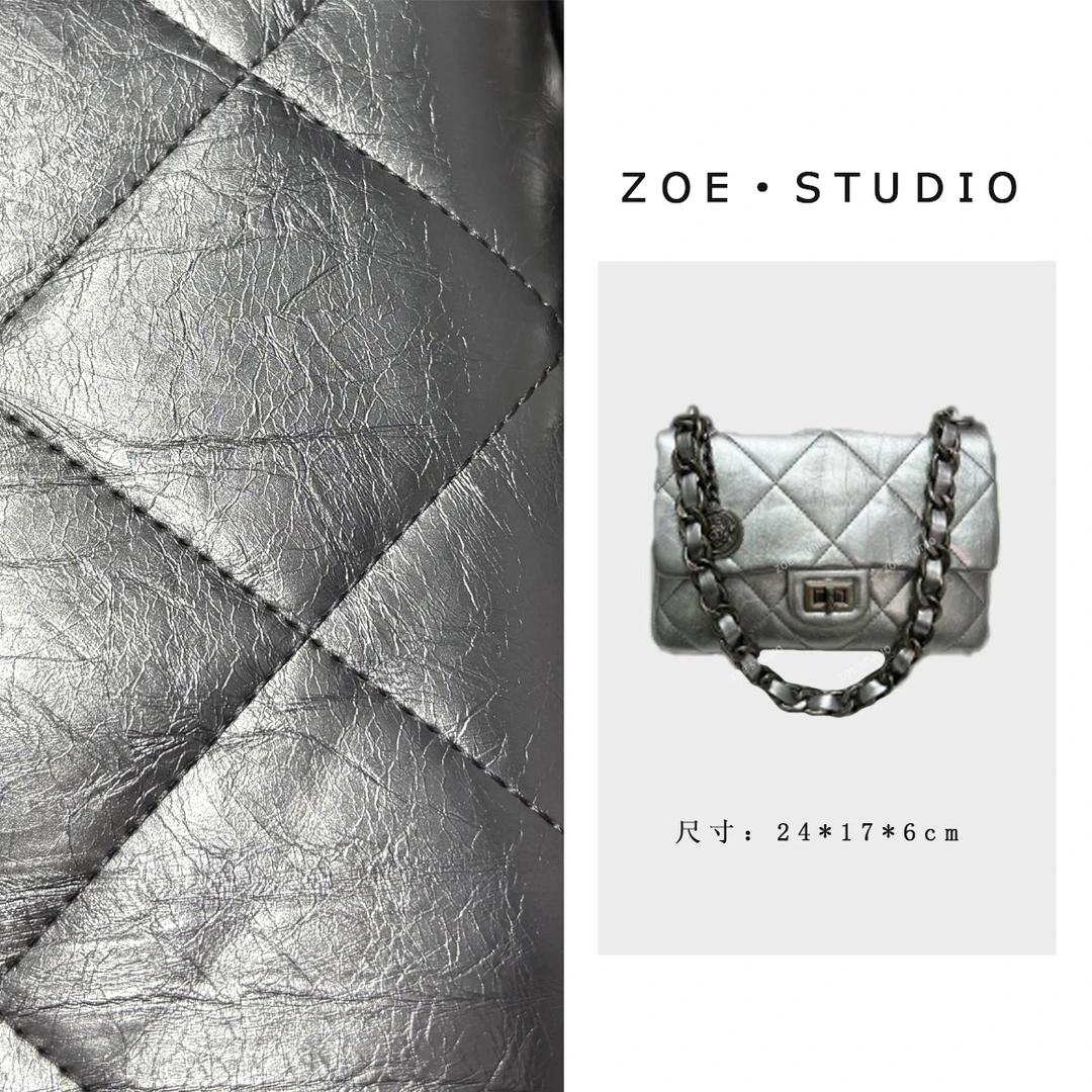 【佐伊甄选】ZT-D7193-银色轻奢女士时尚小众单肩腋下斜跨包包