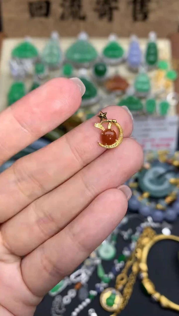 【闪购商品】翡翠颈饰18K金镶嵌150-中国好珍宝