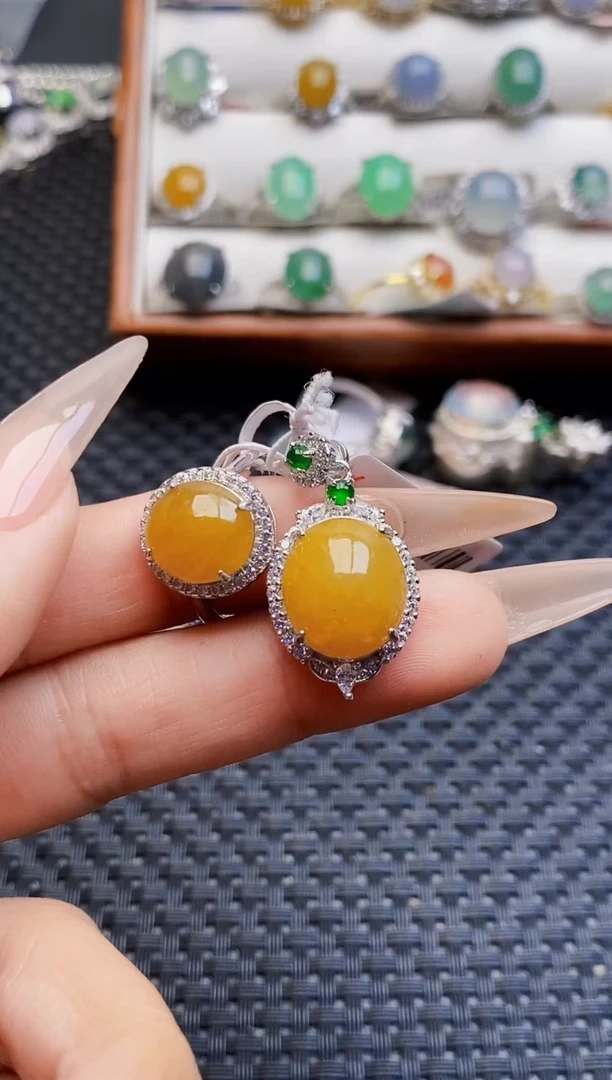 银S925镶嵌戒指翡翠2262