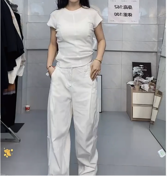 2025春季新款网红同款洋气减龄气质休闲上衣裤子女乖-t1