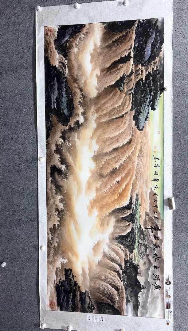 国画张传亭老师的红袍作品