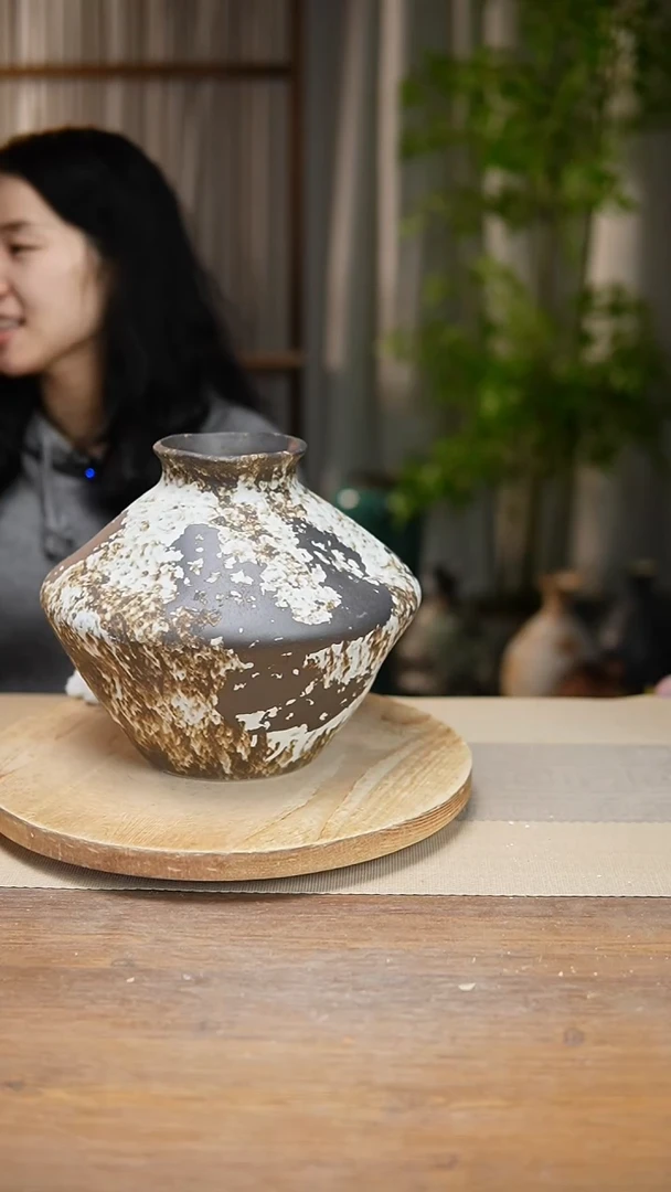 【闪购商品】陶瓷花器诧寂黑飞碟