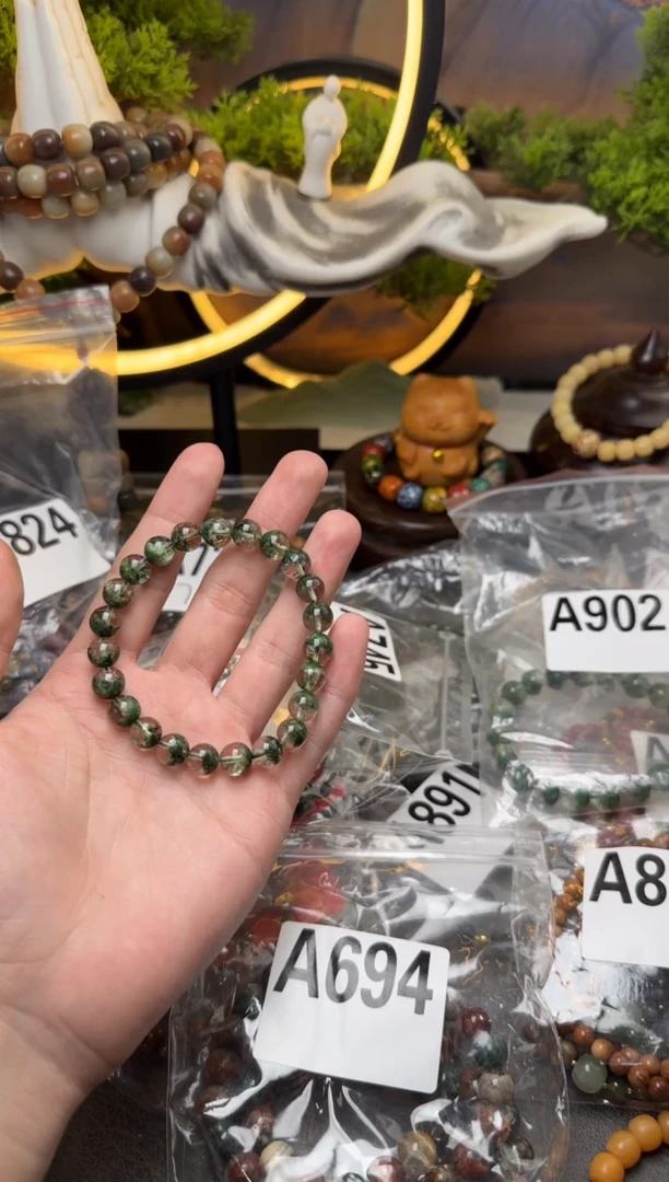 【闪购商品】菩提根/象牙果手串A745 绿菩提幽灵