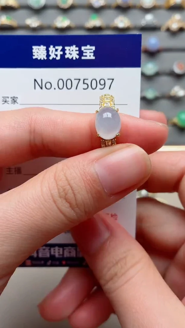 银S925镶嵌戒指翡翠.