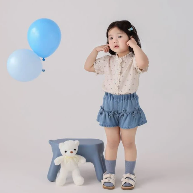 QM-5143-儿童女童洋气时尚百搭夏季女孩韩版夏款牛仔裙裤