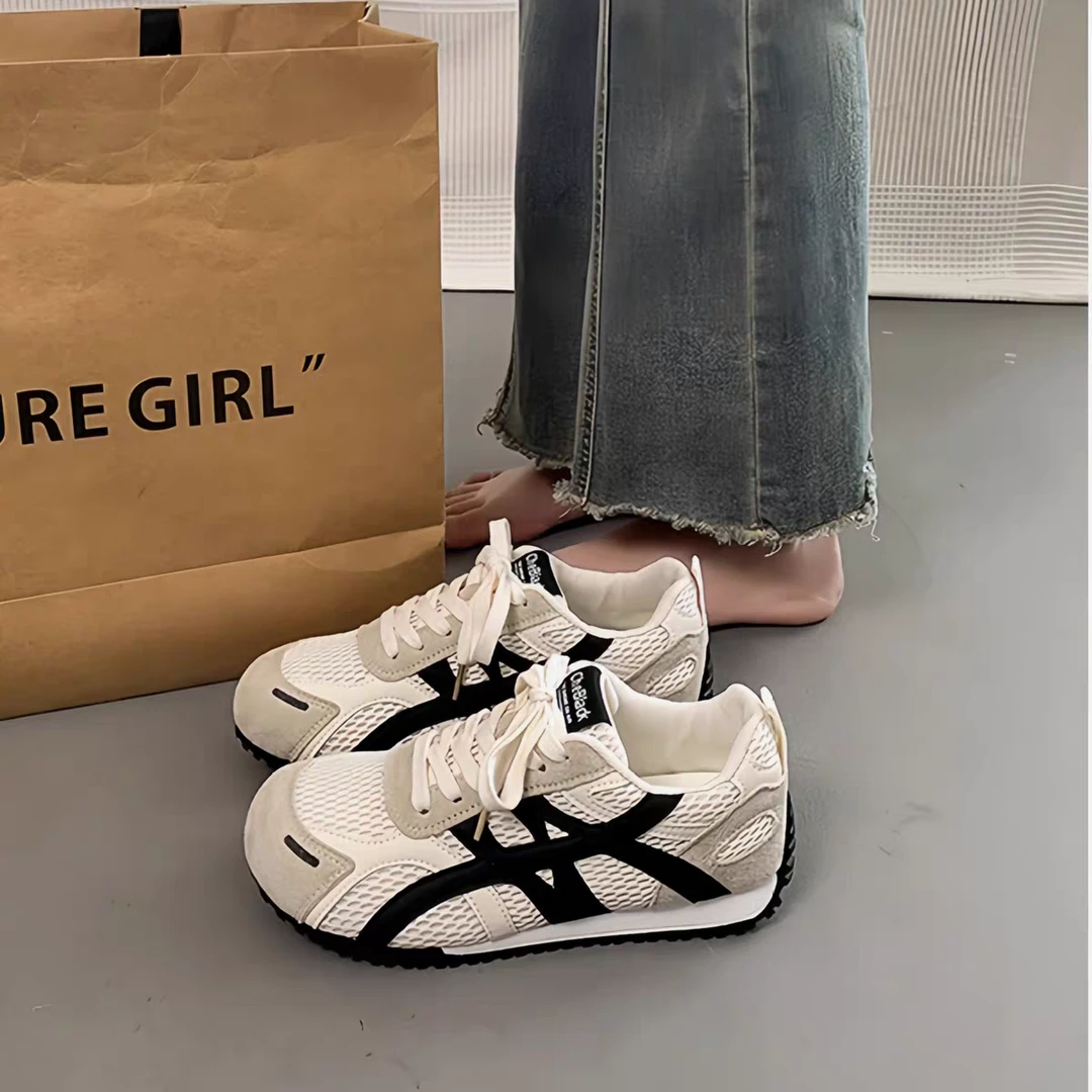 【雪儿】838-秋季网面透气运动鞋女士小白网鞋轻便软底休闲德训鞋