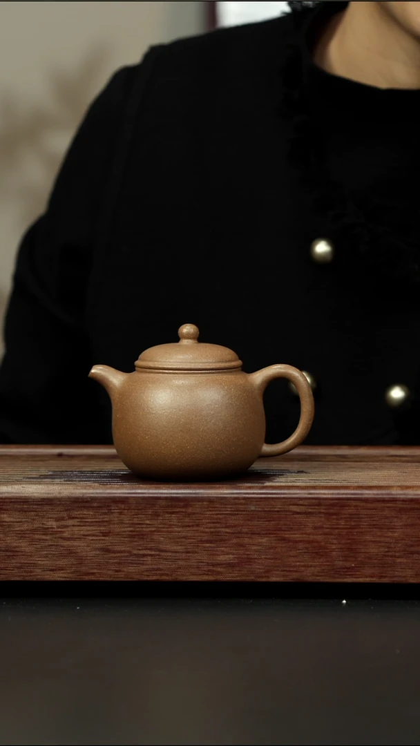 茶壶紫砂芝麻绿 大匏樽 220左右