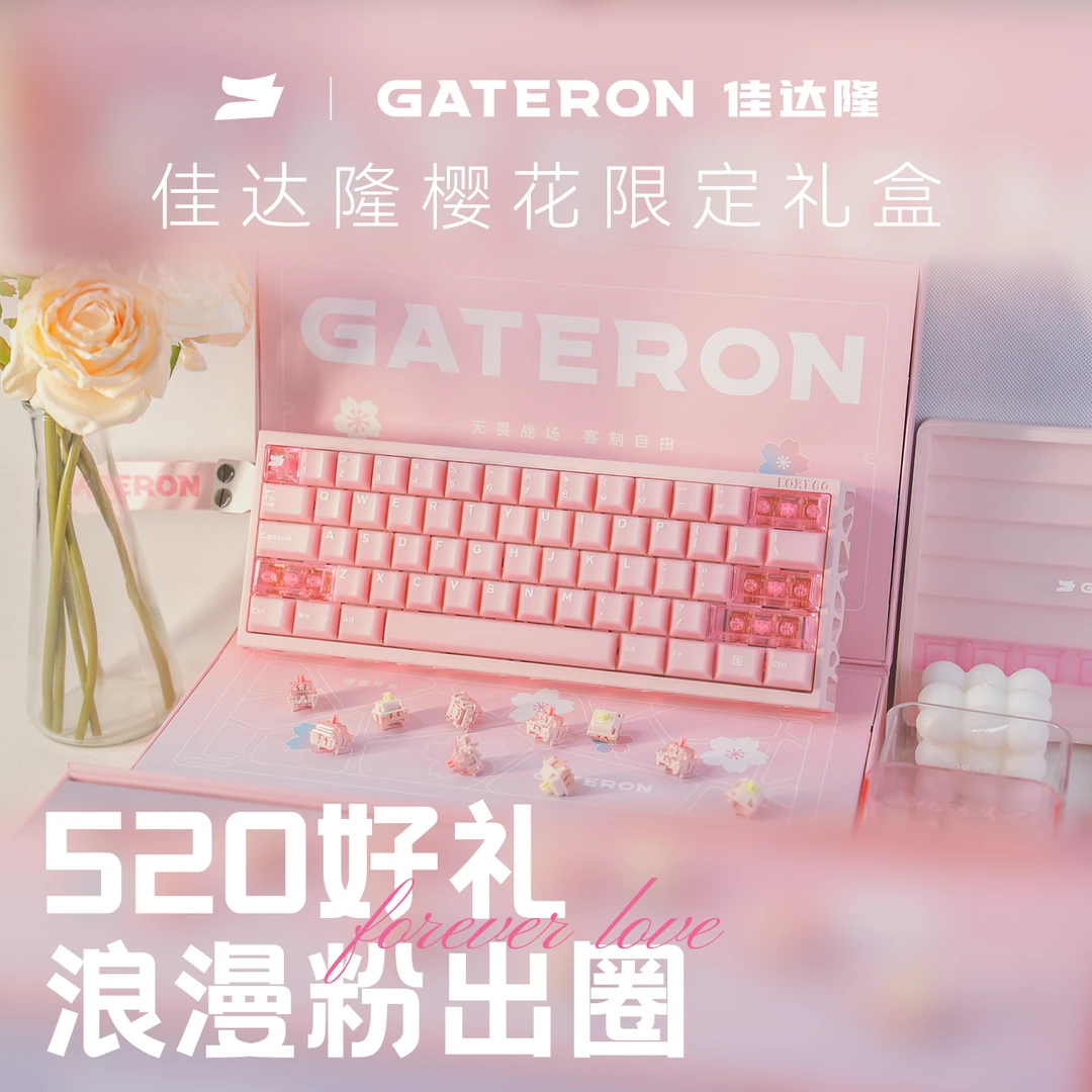 佳达隆樱花礼盒樱花套装定制全粉配件高颜值520礼物