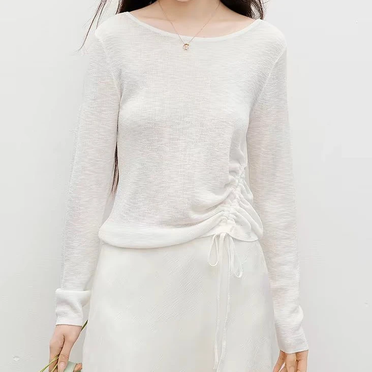 【小云总专享】抽绳天丝打底衫C05C78