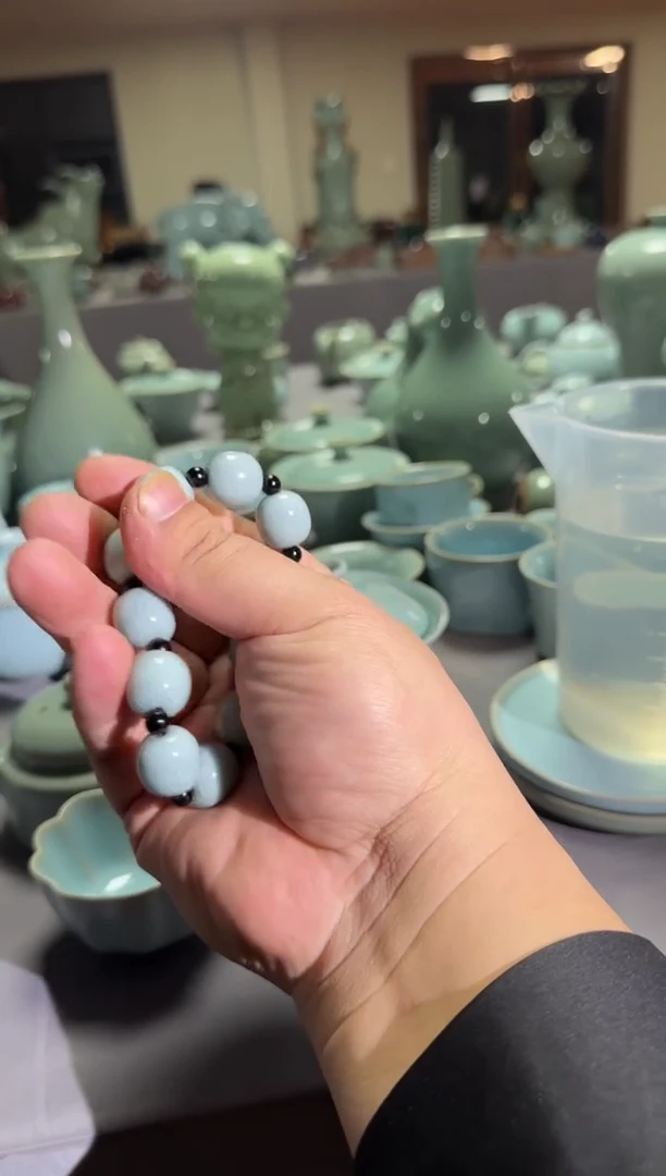 汝瓷平顶山汝瓷产品   男手串