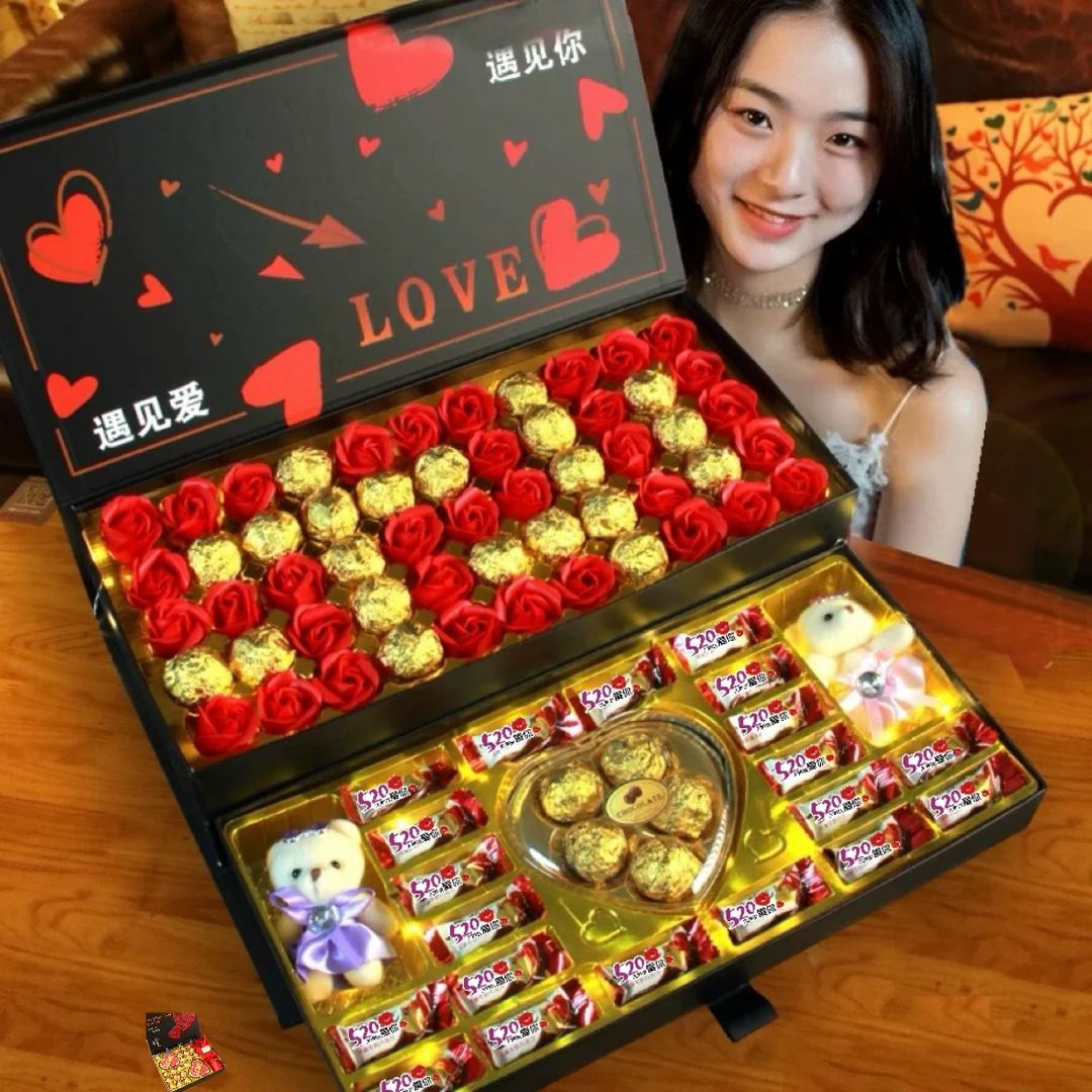 跨年圣诞节礼物巧克力礼盒送女朋友浪漫仪式感小众高级感老婆女生