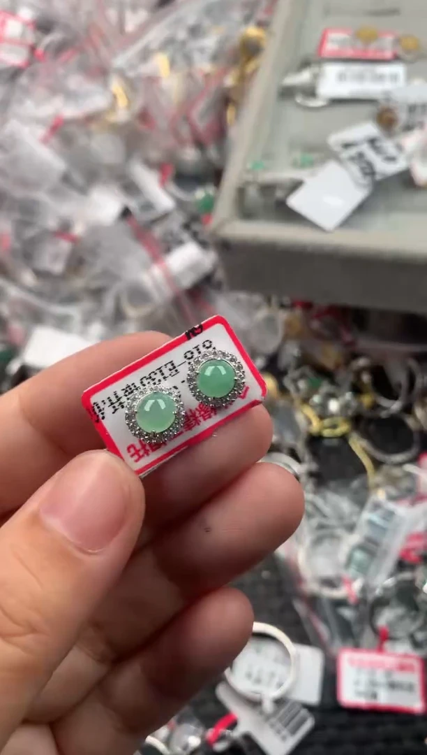 银S925镶嵌戒指翡翠444444   5