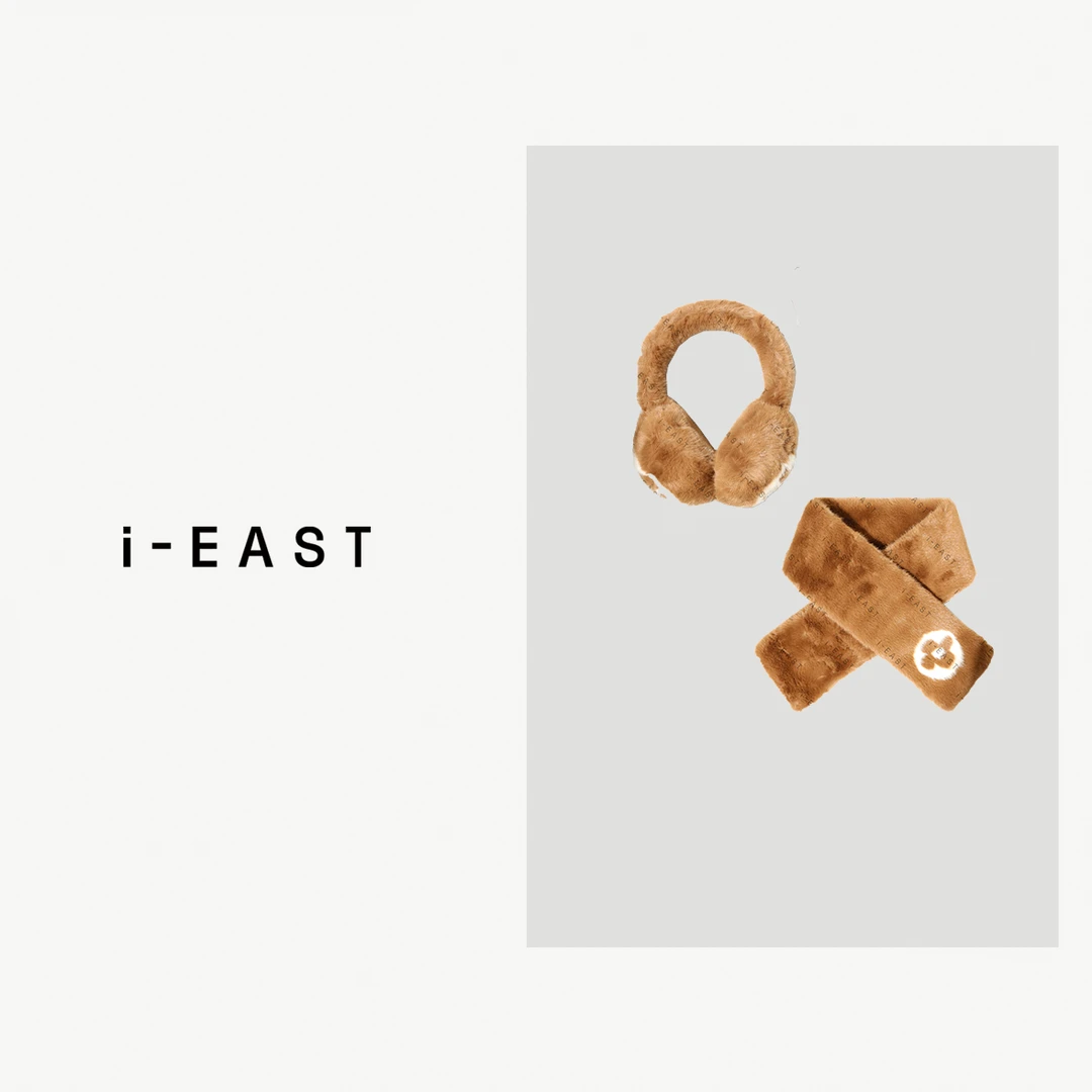 i-EAST 温暖阿勒泰~秋冬保暖耳罩围巾两件套-4D PS7624