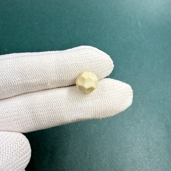 D1618天然猛犸牙无相单珠9*8 支持鉴定 假一罚四