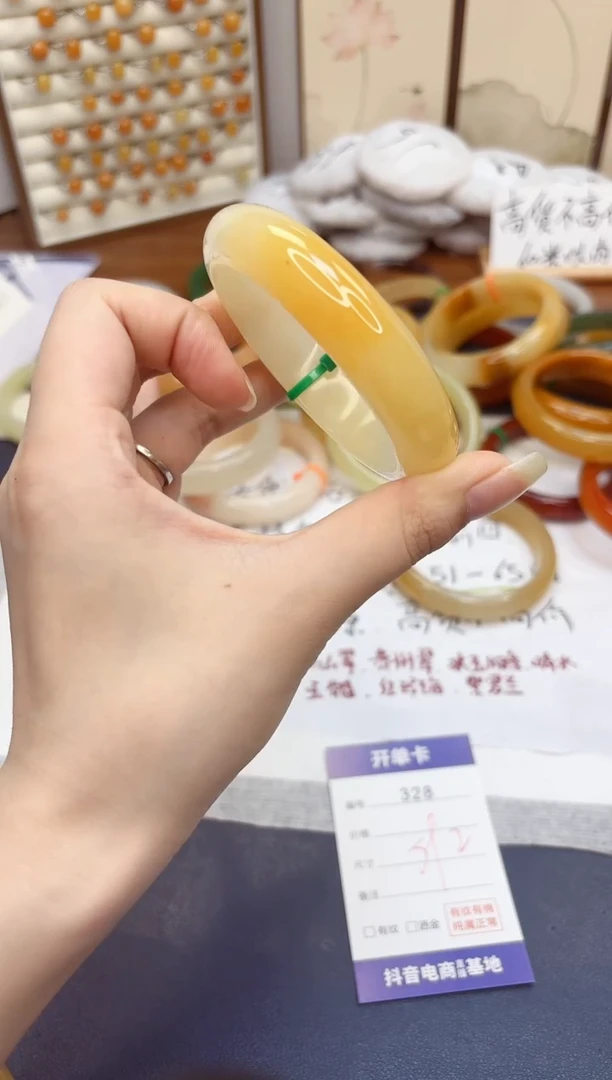 石英质玉手镯未镶嵌328-财气镯-圈口59