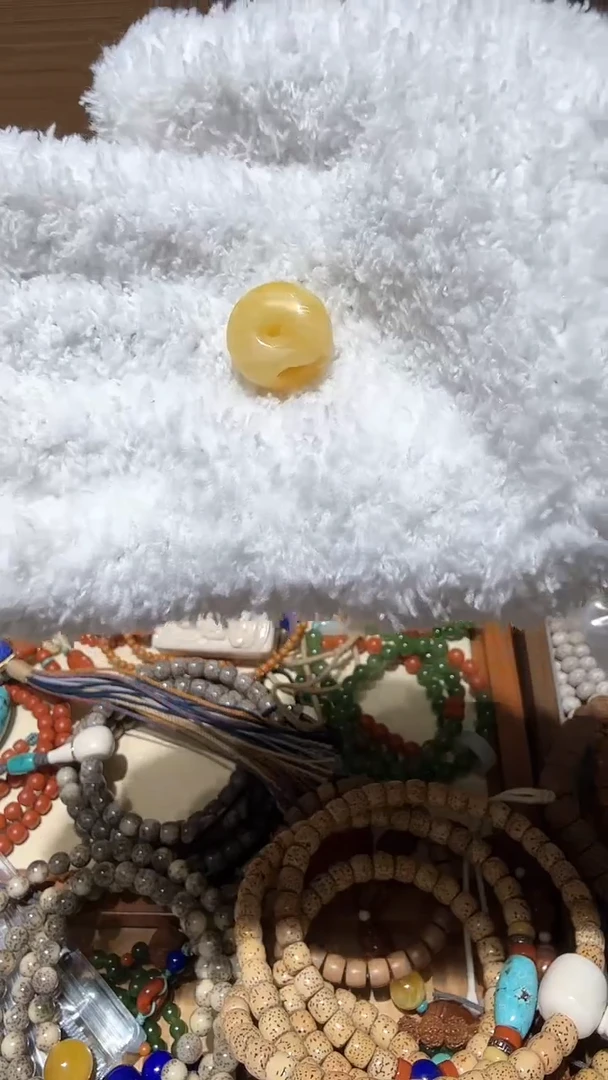 琥珀颈饰未镶嵌精品小墩子