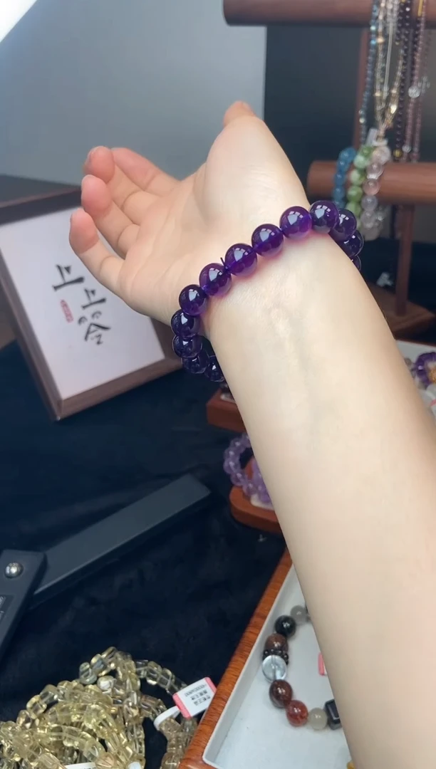 未镶嵌手链水晶10mm乌拉圭紫水晶