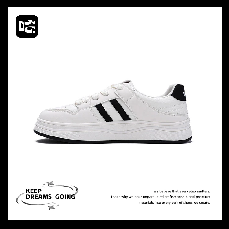 HHR/哈哈人板鞋休闲板鞋女鞋青年秋季运动休闲鞋系带厚底百搭