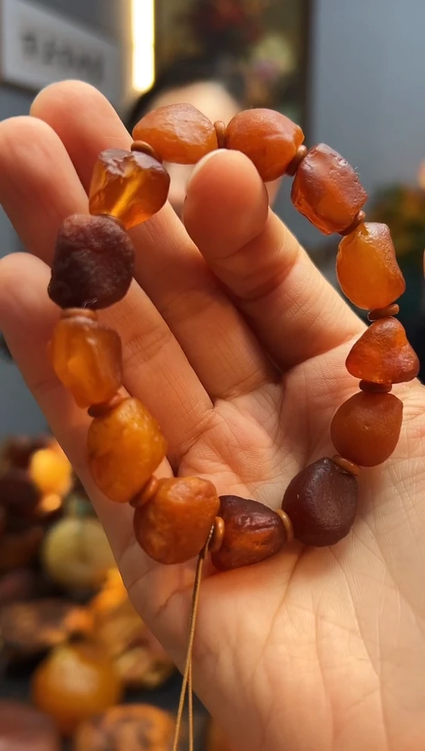 手链琥珀未镶嵌手串