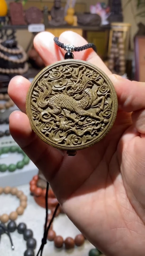 【闪购商品】泥塑桂花香方合香牌-麒麟