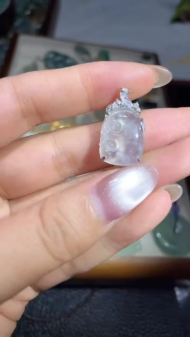 颈饰银S925镶嵌翡翠202555555