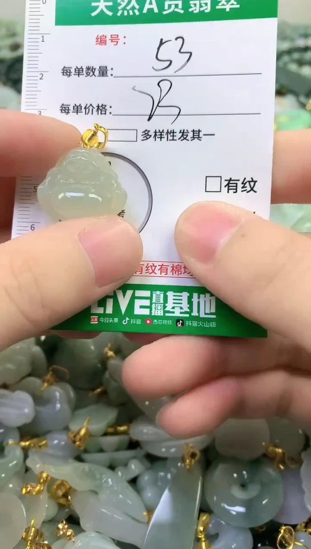 颈饰未镶嵌翡翠纯天然缅甸A货翡翠53