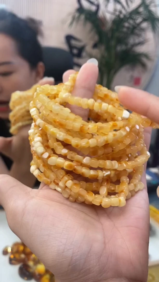 未镶嵌琥珀裸石天然琥珀蜜蜡方糖手串多样性发一