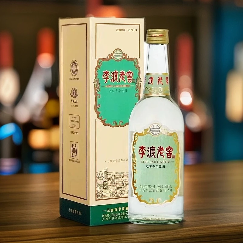 李渡高粱酒李渡老窖 元代窖池元窖香白酒 52度 500mL*1瓶