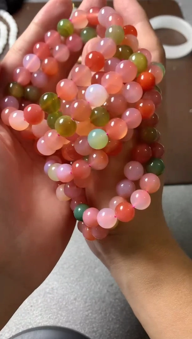 玛瑙/玉髓颈饰未镶嵌手串多样性发货拍一发一