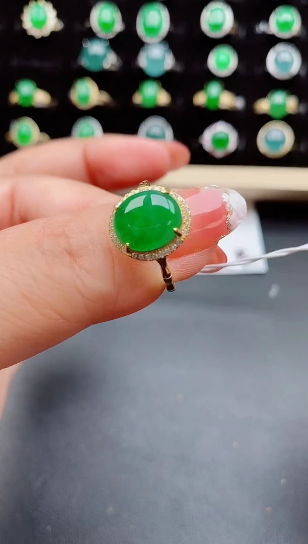 【闪购商品】翡翠戒指银S925镶嵌5678566