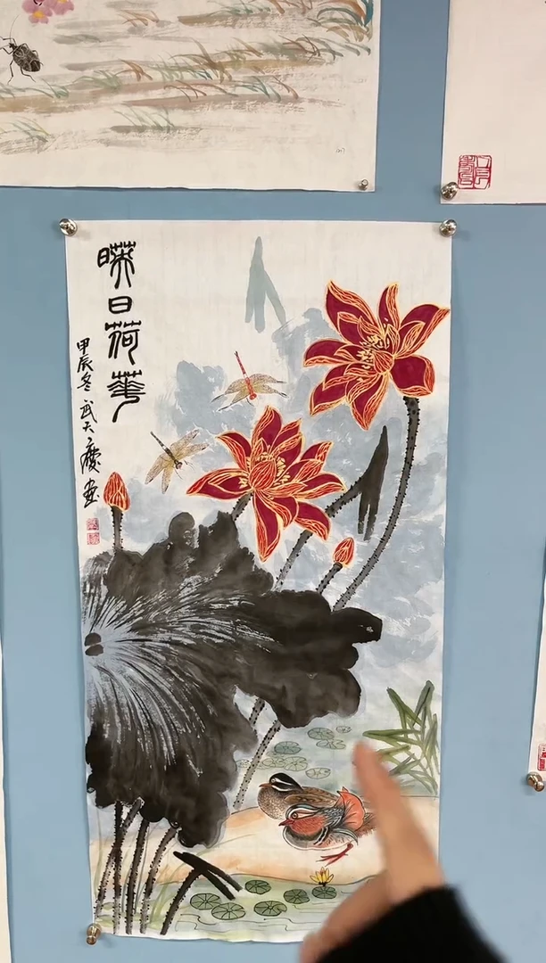 【闪购商品】国画武天庆老师荷花