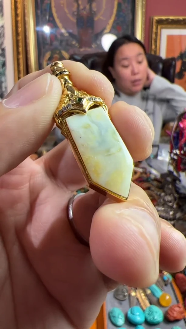 裸石蜜蜡未镶嵌117号 蜜蜡配饰套装ylp12*41mm