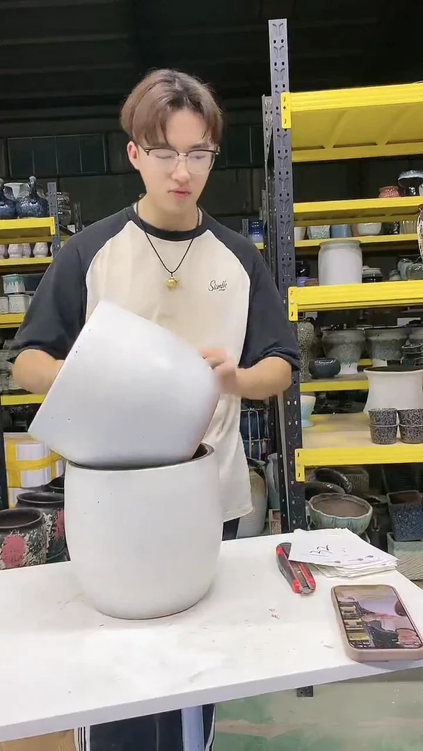 紫砂花盆宜兴紫砂粗陶花盆131