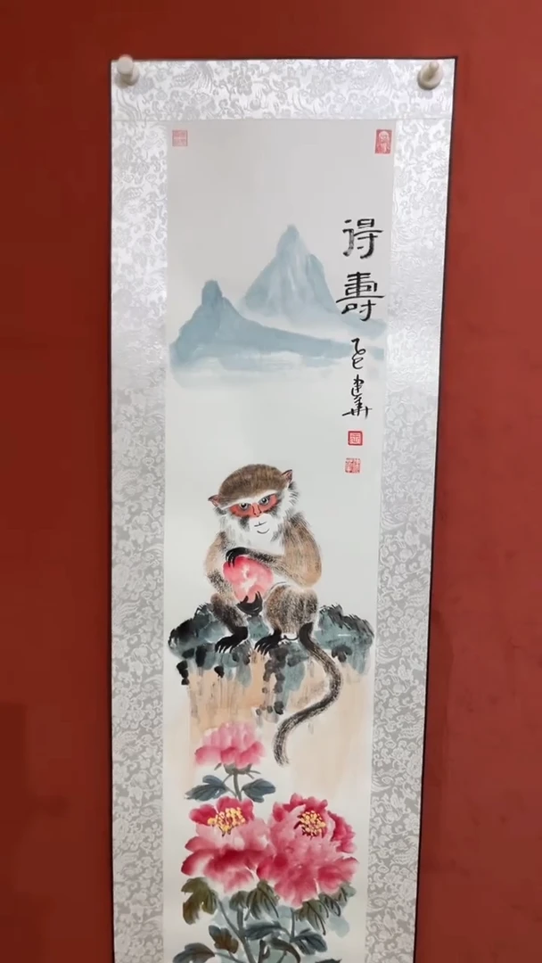 国画老师现场手绘 61