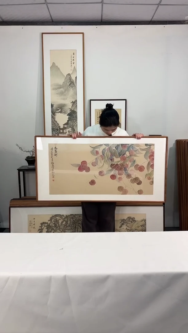 国画手绘*大吉利*62*122cm