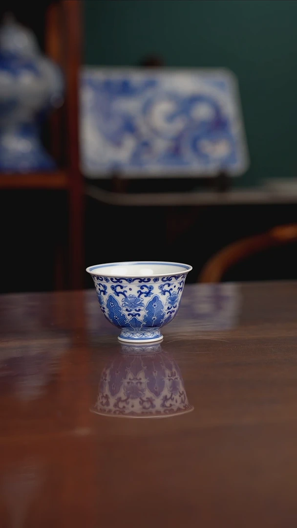 晓月柴窑 芭蕉叶杯