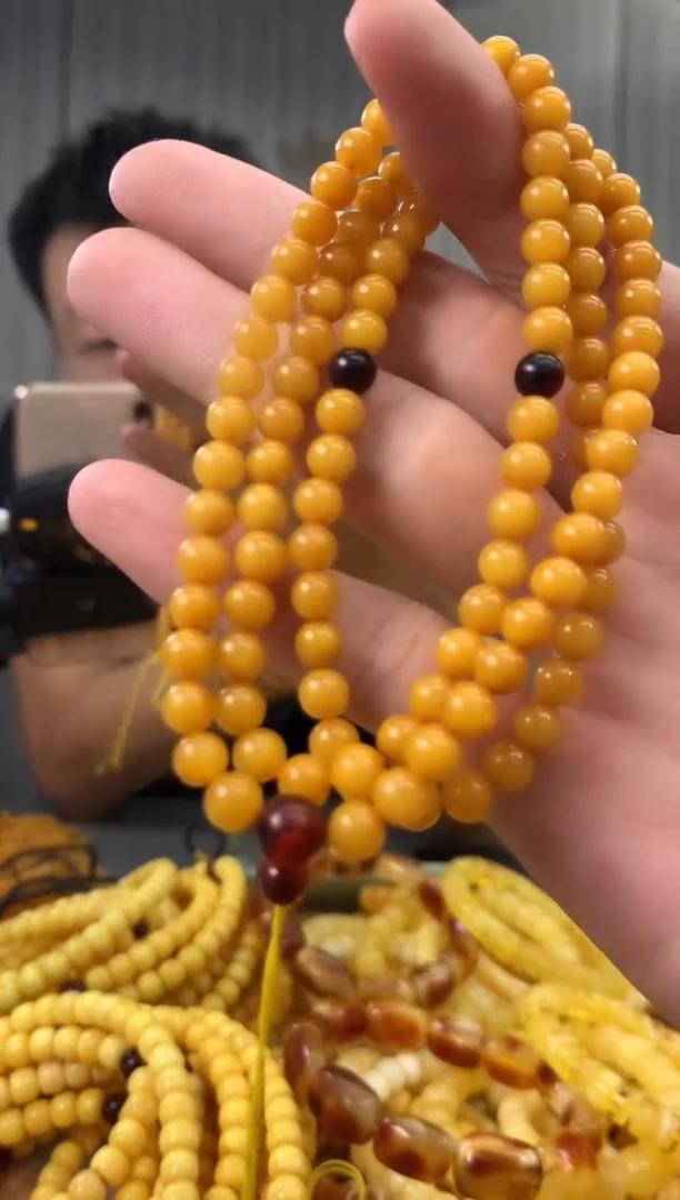 未镶嵌蜜蜡裸石链子多样性发其一