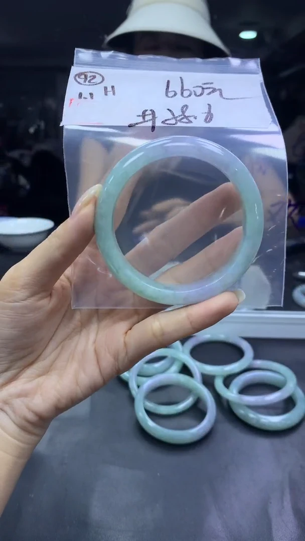 未镶嵌定制翡翠92手镯58.6+660元+拍一发一