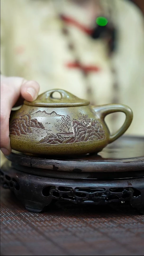 茶壶紫砂宜兴紫砂岁颐传砂原矿全手12