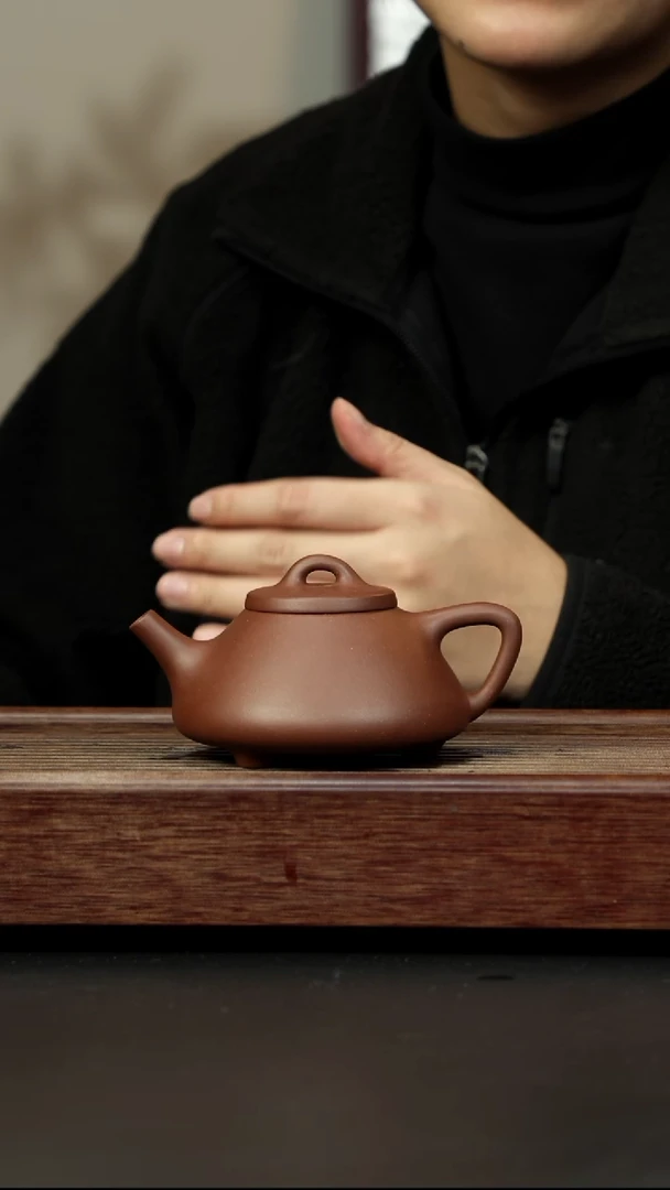 紫砂茶壶底槽清 子冶石瓢