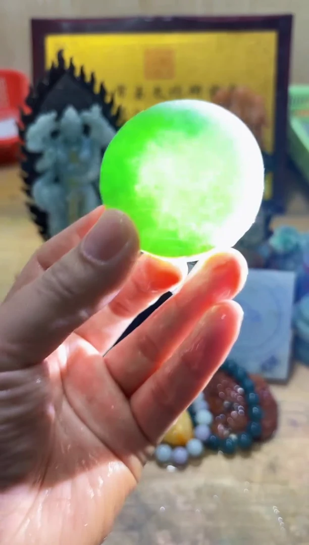 未镶嵌挂件翡翠A货常星6734