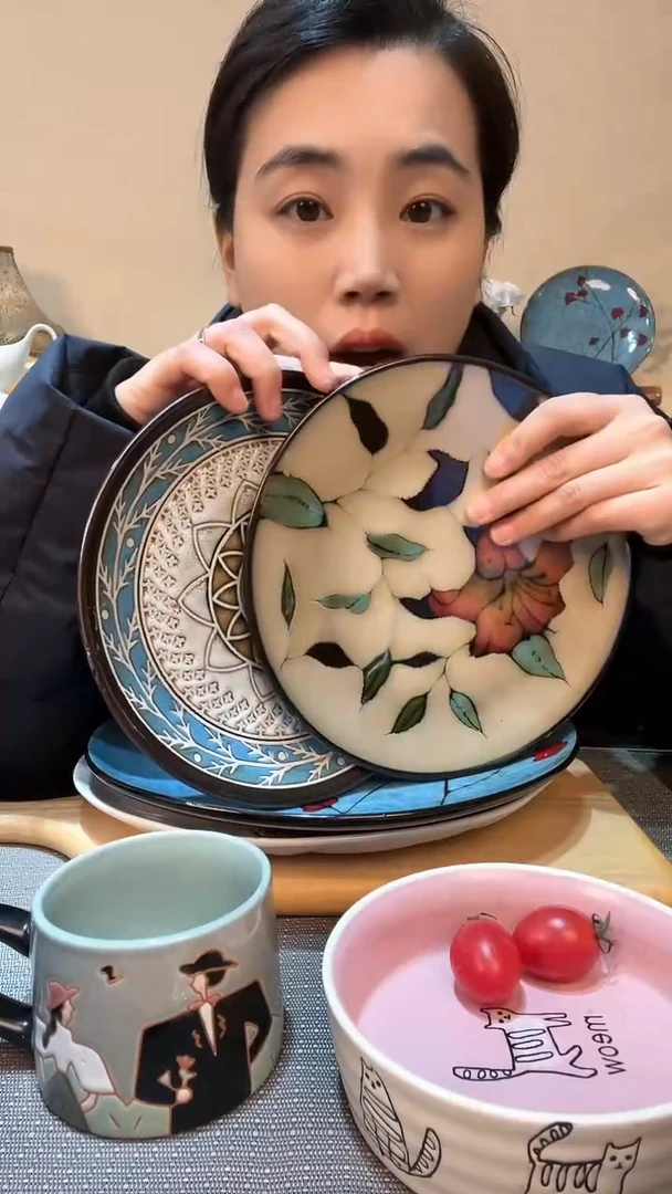 【闪购商品】瓷片瑕疵款 2个8.5英寸盘 介意勿拍