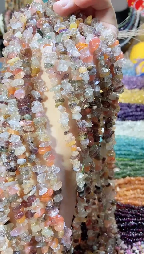 未镶嵌珠宝半成品水晶彩发晶