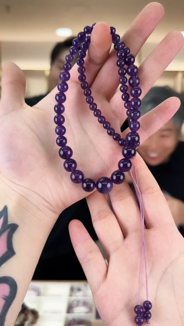 【闪购商品】水晶项链未镶嵌乌拉圭紫水晶塔链 多样性发一件